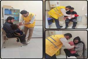 اجرای طرح واکسیناسیون تکمیلی فلج اطفال و سرخک در شهرستان سپیدان