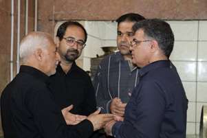 بازدید معاون فرهنگی و دانشجویی دانشگاه علوم پزشکی شیراز از محل اسکان دانشجویان و کارکنان اعزامی به آیین تشییع رهبر شهید انقلاب
