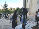 نظارت کارشناسان بهداشت محیط بر نحوه اجرای پروتکل های بهداشتی در محل برگزاری آزمون سراسری