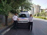 استقرار یک دستگاه آمبولانس و اعزام پنج کارشناس اورژانس۱۱۵ سپیدان برای پوشش امدادی آیین بدرقه رهبر شهید در تهران و مشهد