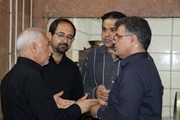 بازدید معاون فرهنگی و دانشجویی دانشگاه علوم پزشکی شیراز از محل اسکان دانشجویان و کارکنان اعزامی به آیین تشییع رهبر شهید انقلاب